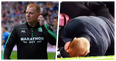 Neil Lennon struck by a coin thrown from crowd during Edinburgh derby