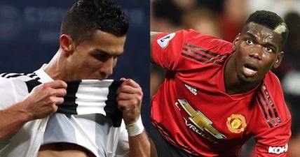 There couldn’t have been more of a contrast between Ronaldo and Pogba’s reactions to goals