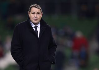 Steve Hansen reacts to Ireland’s win over New Zealand