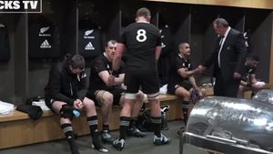 All Blacks dressing room