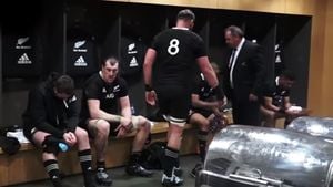 All Blacks dressing room