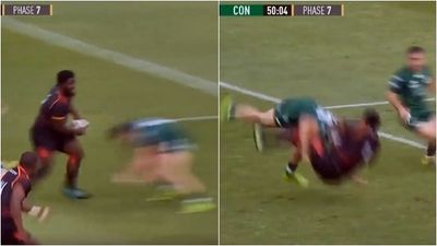 Connacht winger Cian Kelleher stuns 17-stone South African prop with thumping tackle