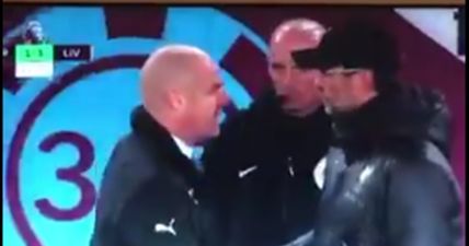 Jurgen Klopp and Sean Dyche have tetchy post-match exchange