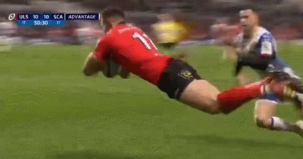 Jacob Stockdale scores another brilliant try for Ulster against the Scarlets