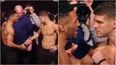 Kevin Lee and Al Iaquinta overcome incredibly awkward handshake for intense staredown