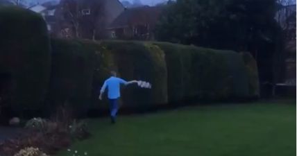 Leeds’ late comeback sends fan into lap of his garden