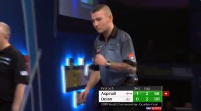 Nathan Aspinall smashes Brendan Dolan to advance to semi-final