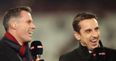 Jamie Carragher hopes Gary Neville emigrates if Liverpool wins the league