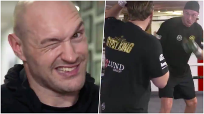 Tyson Fury looks incredible on the pads and sends message to Deontay Wilder