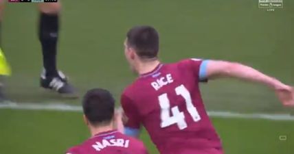 Declan Rice scores first senior goal with stunning strike