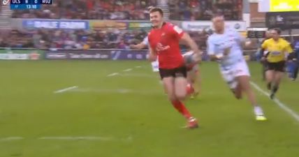 Jacob Stockdale scores his fifth and sixth try of the Pool stages