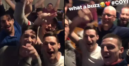 Declan Rice celebrates Arsenal win at the pub with West Ham fans