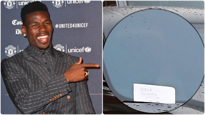 Paul Pogba told to “stop driving like a w**ker” in note left on windshield