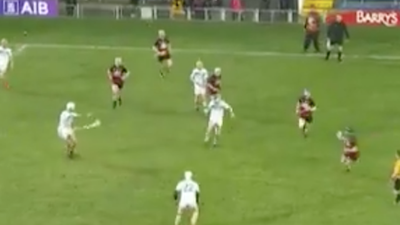 TJ Reid produces perfect 20-yard kick pass in hurling assist for the ages