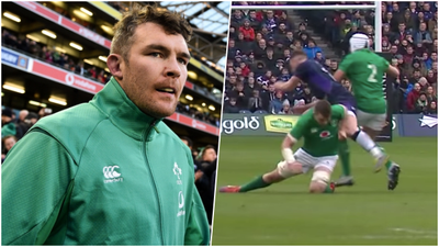 Scots fume as Peter O’Mahony collision rules Stuart Hogg out of Six Nations