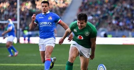 Watch: Jacob Stockdale scores straight from the restart in Rome