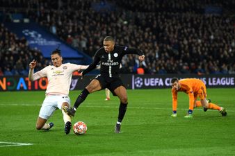 Chris Smalling’s last-ditch tackle to deny Mbappe summed up Man United’s night against PSG