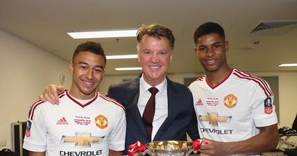 Manchester United players pay tribute to Louis van Gaal