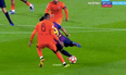 Luis Suarez nutmeg steals Lyon player’s soul without him even touching the ball