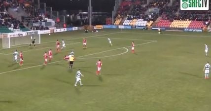 Jack Byrne bends one into the top corner as Rovers thump Sligo