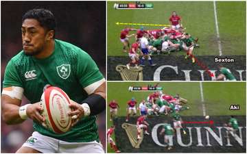 The Bundee Aki move that summed up Ireland’s day in Cardiff