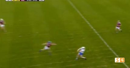 Waterford’s Stephen Bennett smashes over monstrous point against Galway