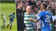 Steven Gerrard reacts to Alfredo Morelos’ idiotic red card against Celtic