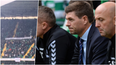 Celtic fans troll Steven Gerrard with banner during draw with Livingston