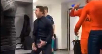 Mauricio Pochettino leads Tottenham changing room celebrations