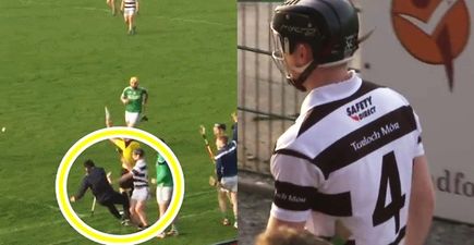 Turloughmore corner back flattens opposition mentor by complete accident, gets red card anyway