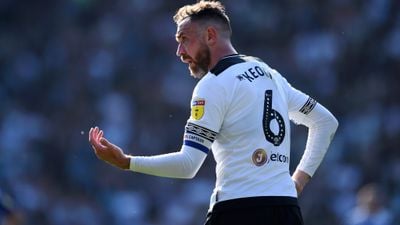 Richard Keogh reacts to being named Derby Players’ Player of the Season