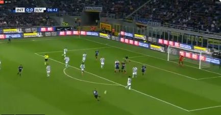 Radja Nainggolan smashes in cracking volley to give Inter the lead over Juve