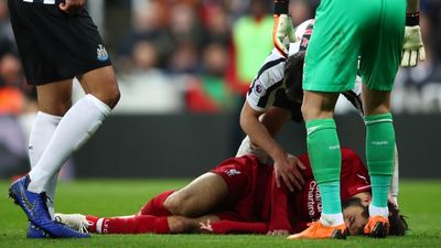 Mohamed Salah stretchered off after suffering nasty head injury against Newcastle