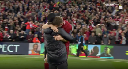 Emotional James Milner embraces Jurgen Klopp after stunning Liverpool comeback