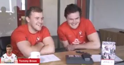 Jacob Stockdale and Will Addison prank call Tommy Bowe