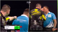 Derry’s Daryl Gurney has to be separated from Gerwyn Price after post-draw clash