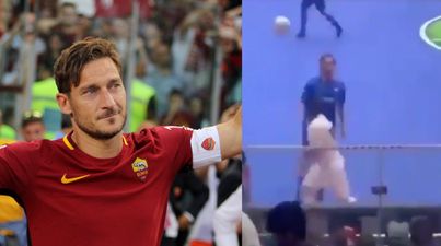 Francesco Totti responds perfectly to youngster’s cheeky flick