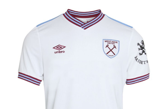 You can buy the new West Ham jersey without the sponsor