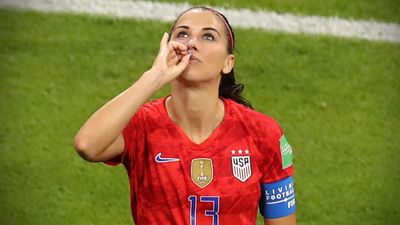 Alex Morgan speaks about goal celebration against England