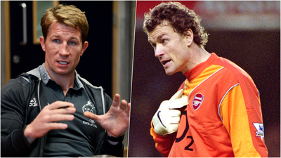 “Jens Lehmann and myself got into it a little. He caught me with an elbow and split me”