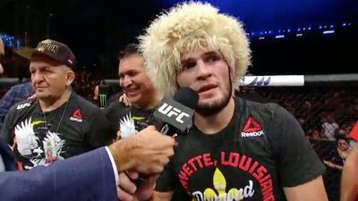 Khabib makes class post-fight gesture to defeated Poirier