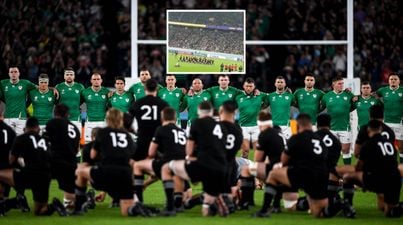 Ireland fans drown out Haka with Fields of Athenry – not that it did much good