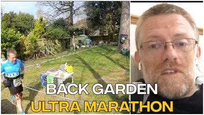 The man who ran an ultra-marathon… In his back garden.