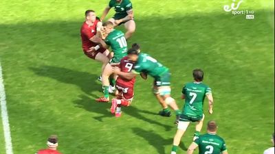 Abraham Papali’i shown straight red card for crunching tackle on Conor Murray