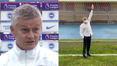 Ole Gunnar Solskjaer makes Mourinho joke after Brighton hit woodwork 5 times