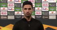 WATCH: Mikel Arteta reacts to Arsenal win over Dundalk