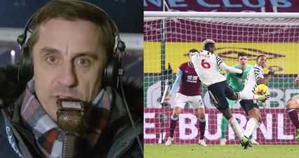 Gary Neville apologises for his commentary during Burnley vs Man United