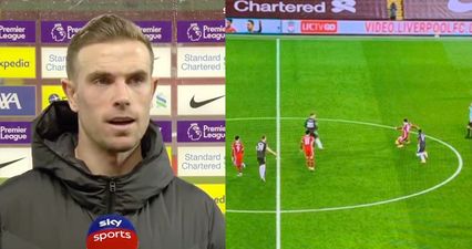 Jordan Henderson says Liverpool were frustrated by “strange” half-time whistle call