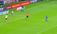 Mexican referee waves play on after accidentally blocking goal-bound shot