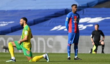 Wilfried Zaha explains decision to stand tall rather than take the knee